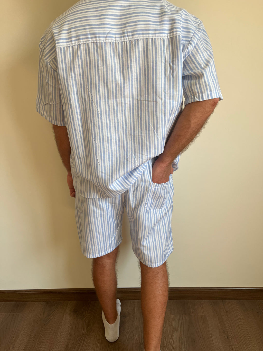 Cotton Blue stripped Pyjama Set