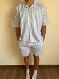 Cotton Blue stripped Pyjama Set