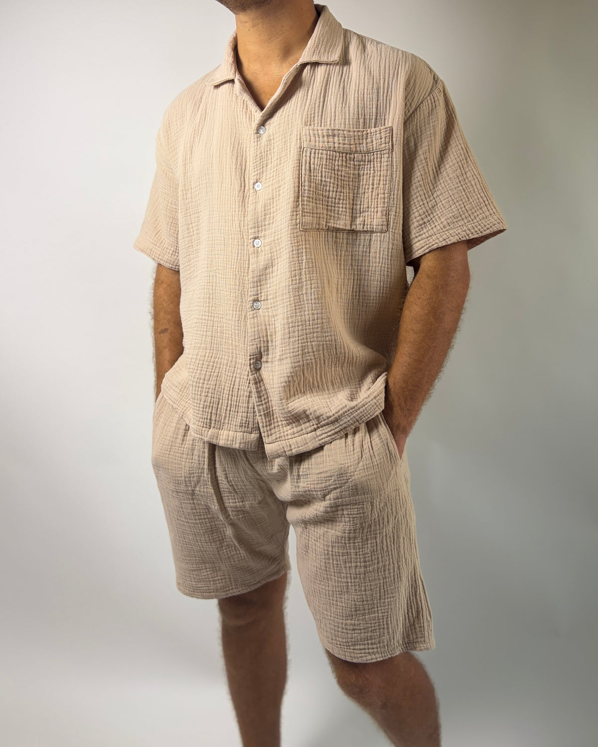 Cotton Cloud Brown Pyjama Set