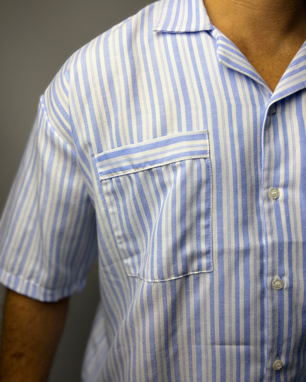 Cotton Blue Striped Pyjama Set