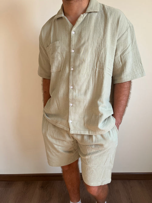 Cotton Cloud Green Pyjama Set