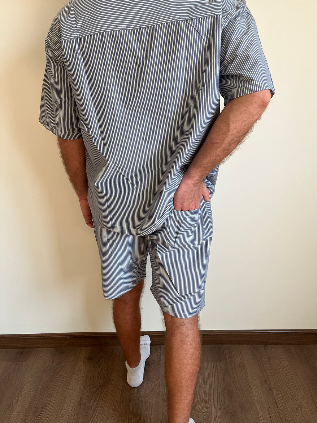 Cotton Navy stripped Pyjama Set