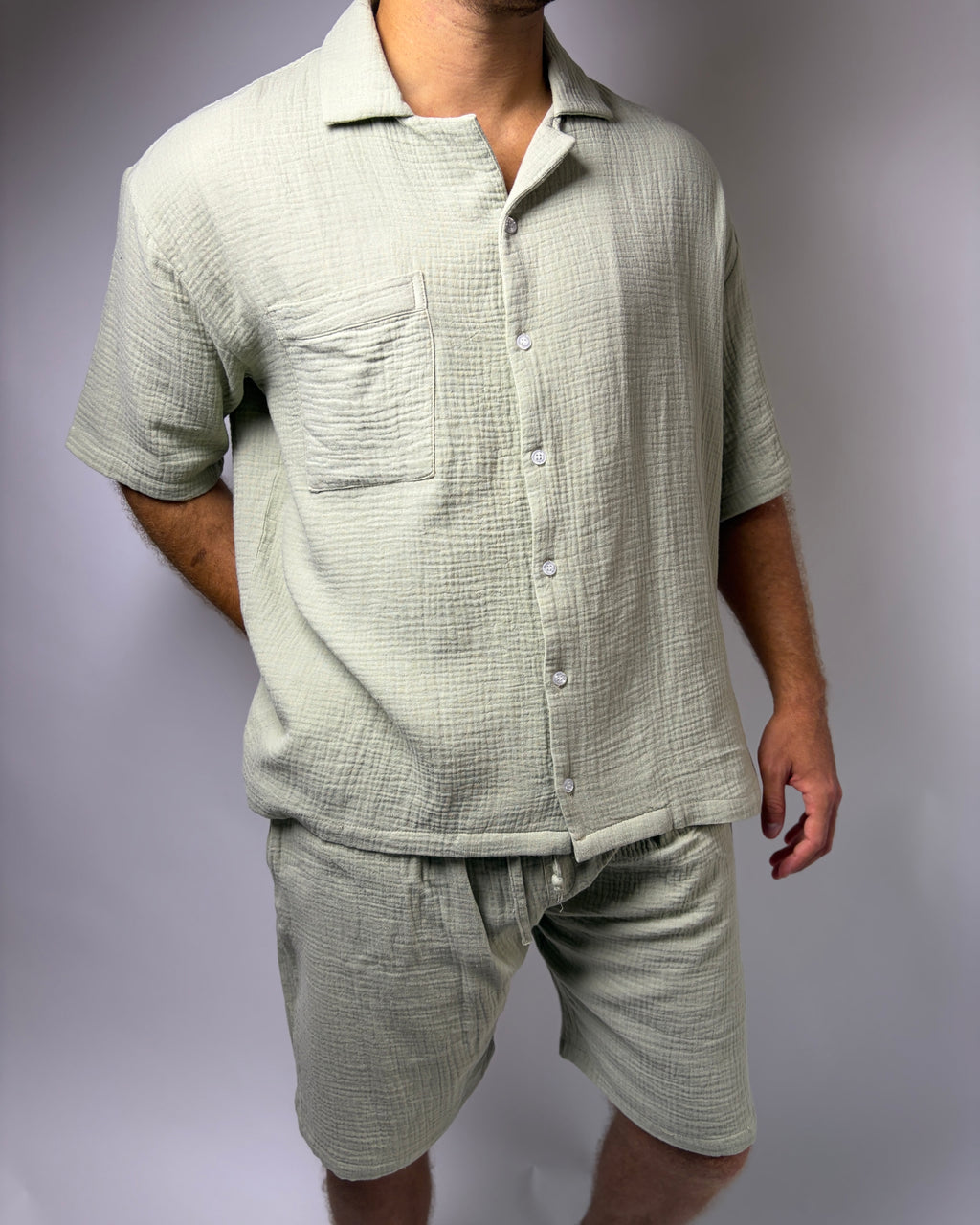 Cotton Cloud Green Pyjama Set
